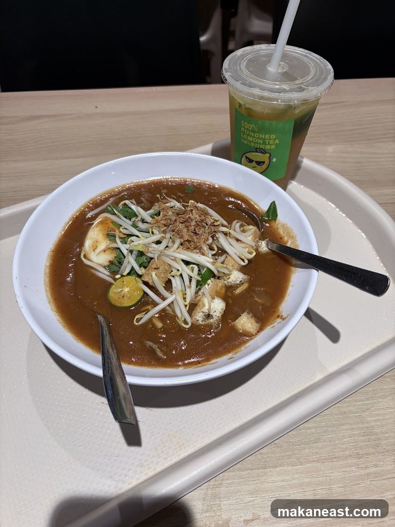 Noodle Soup and Lemon Tea
