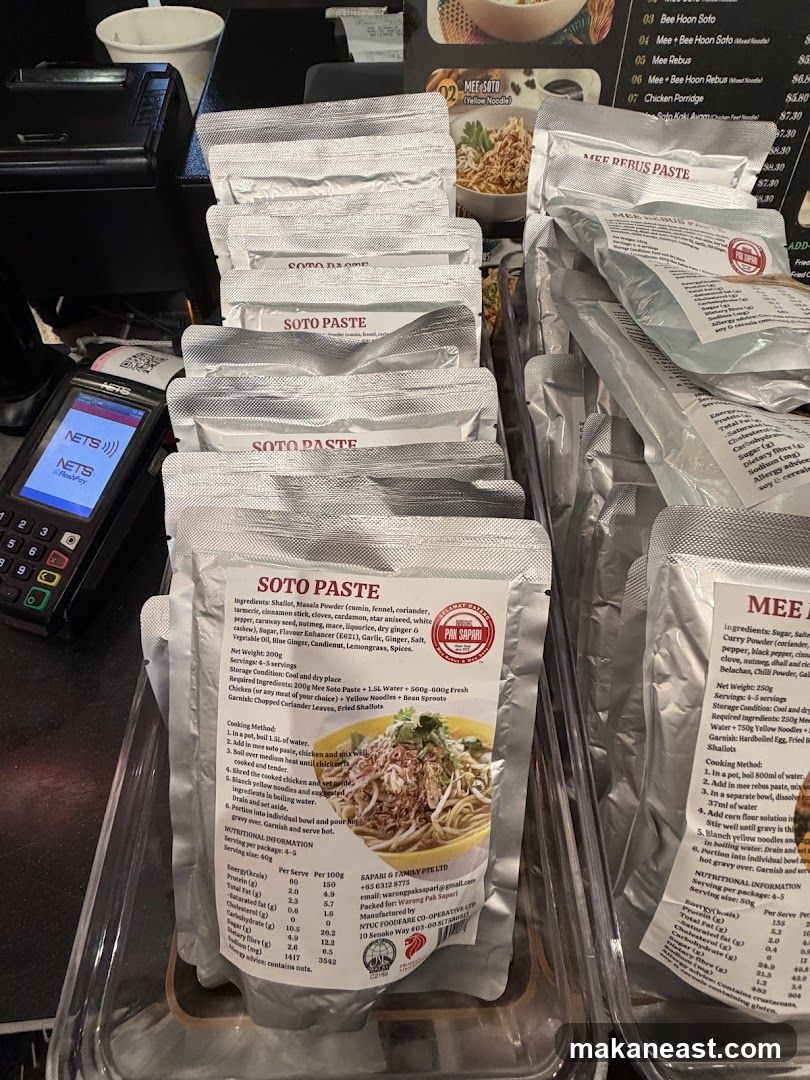 Soto Paste and Mee Rebus Paste Packaging