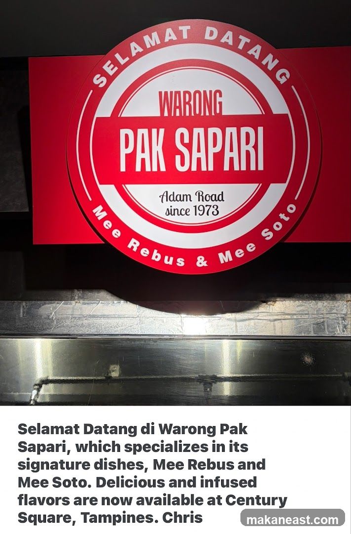 Warong Pak Sapari Sign