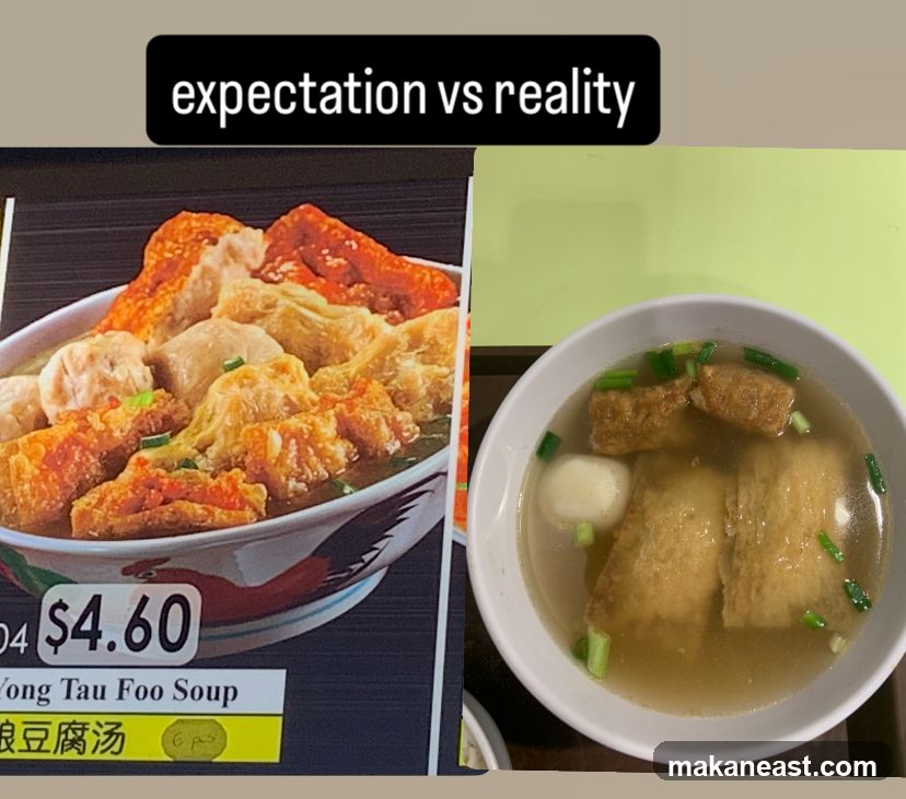 Expectation vs Reality Yong Tau Foo Soup