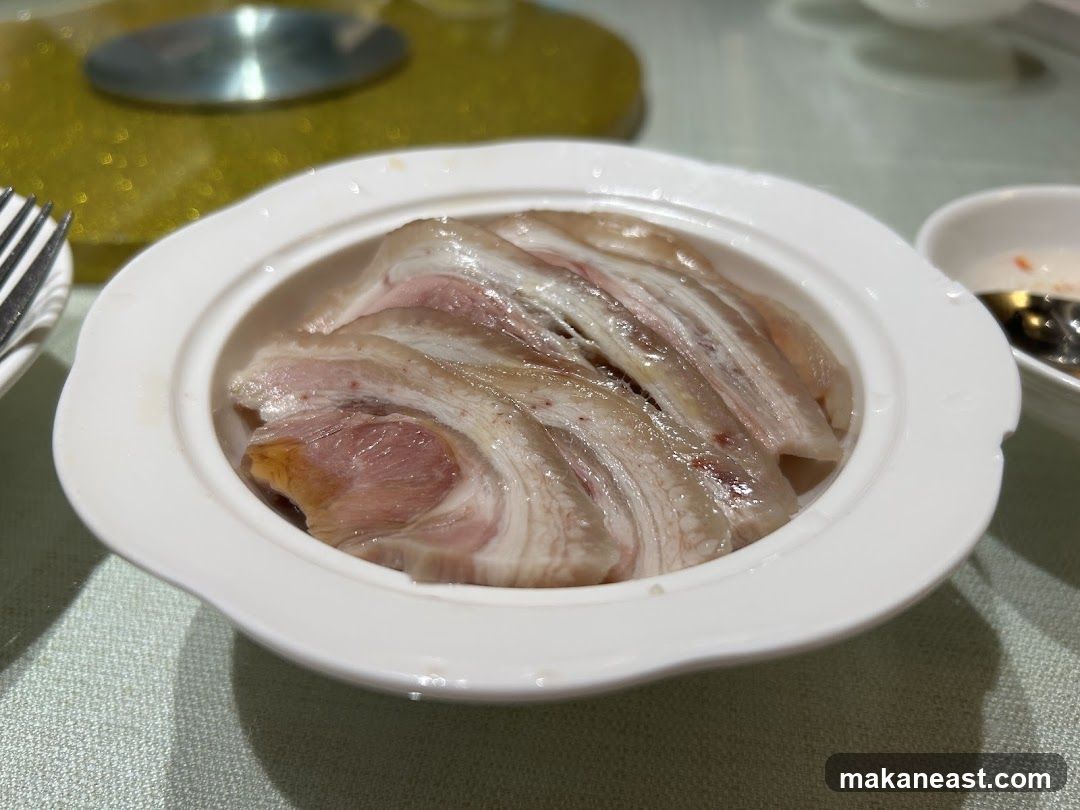 Sliced Pork Belly Dish