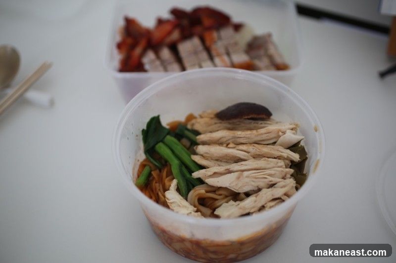 Takeaway Noodles and Roasted Meat