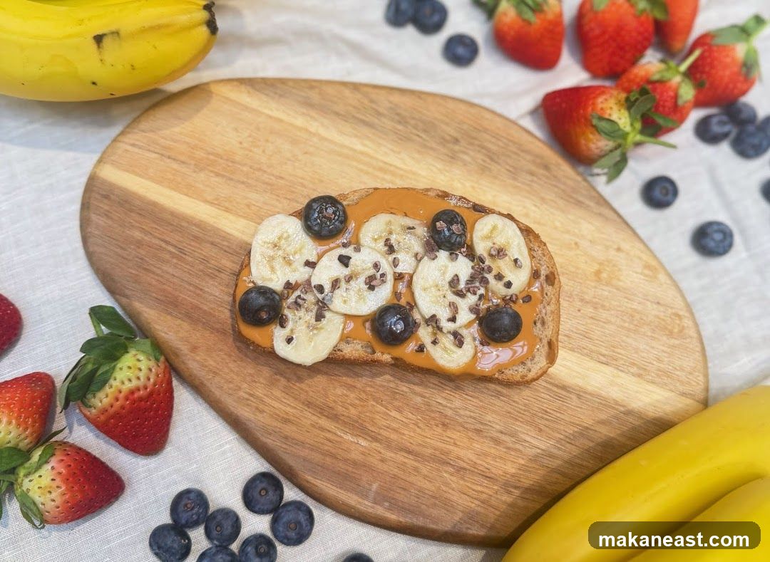 Peanut Butter Toast with Fruit