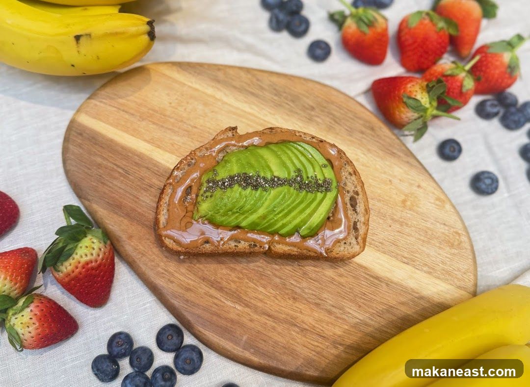 Avocado Toast with Berries and Bananas