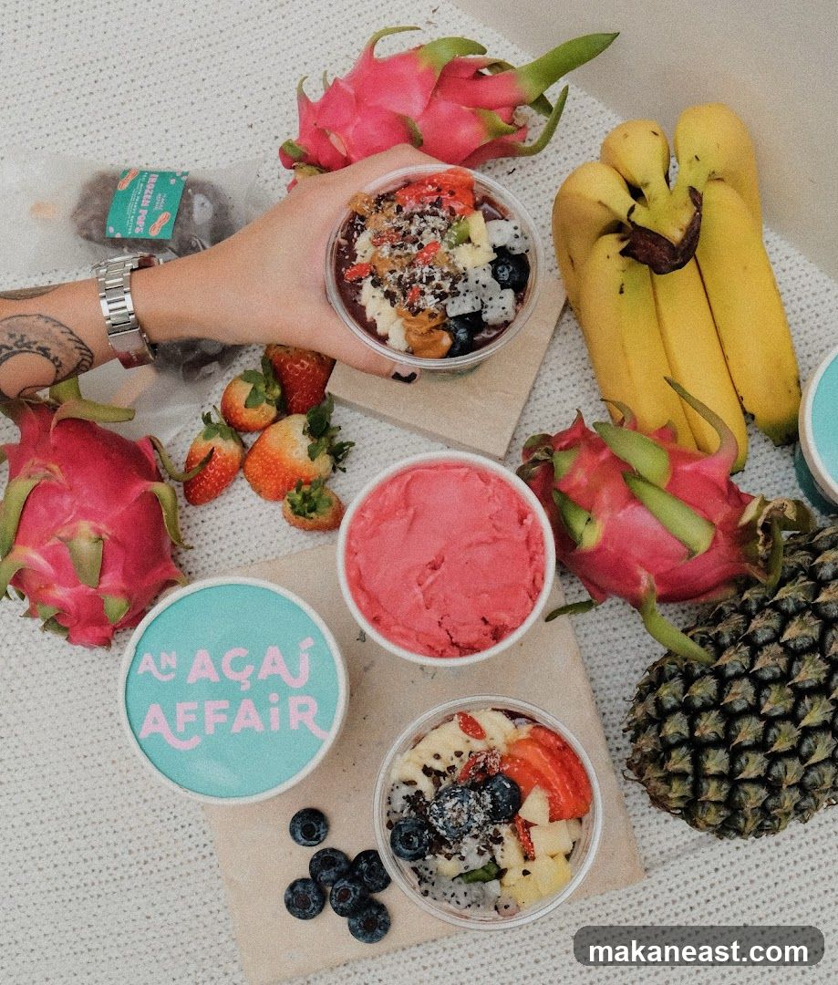 Açaí Bowls and Fruit