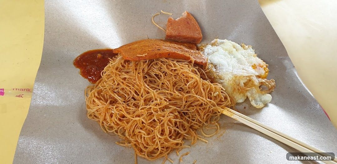Noodles with Spam and Egg