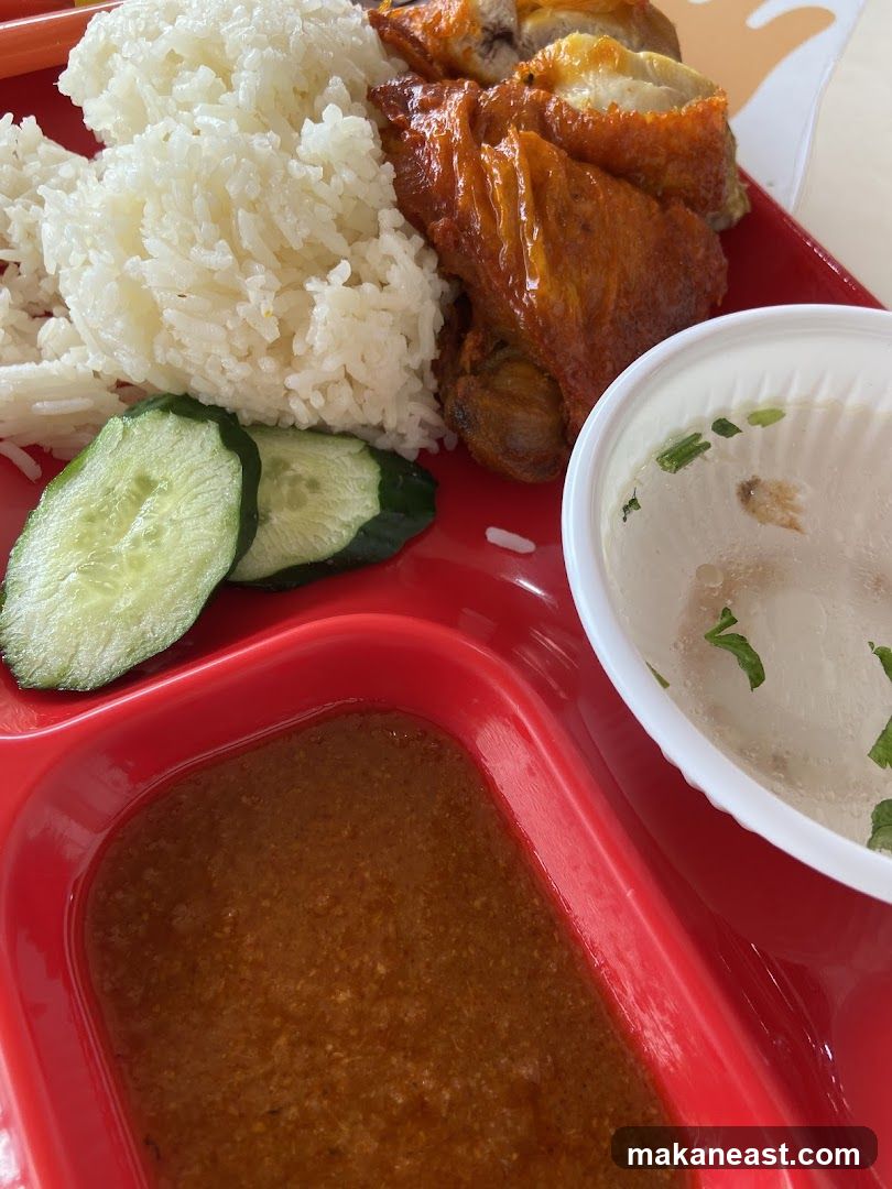 Roasted Chicken Rice Plate