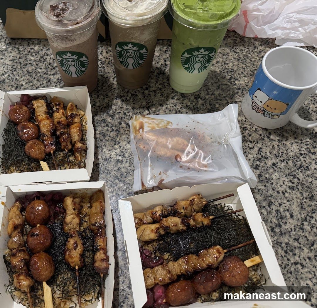 Starbucks Drinks and Skewers