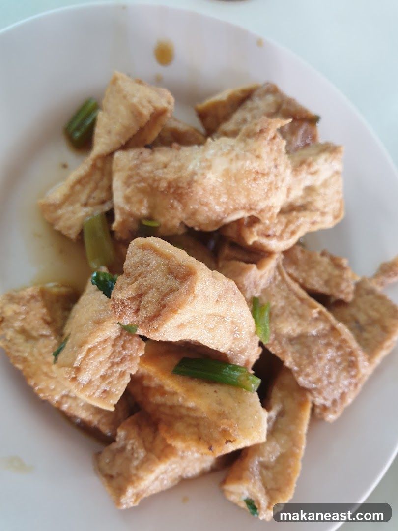 Fried Tofu with Scallions