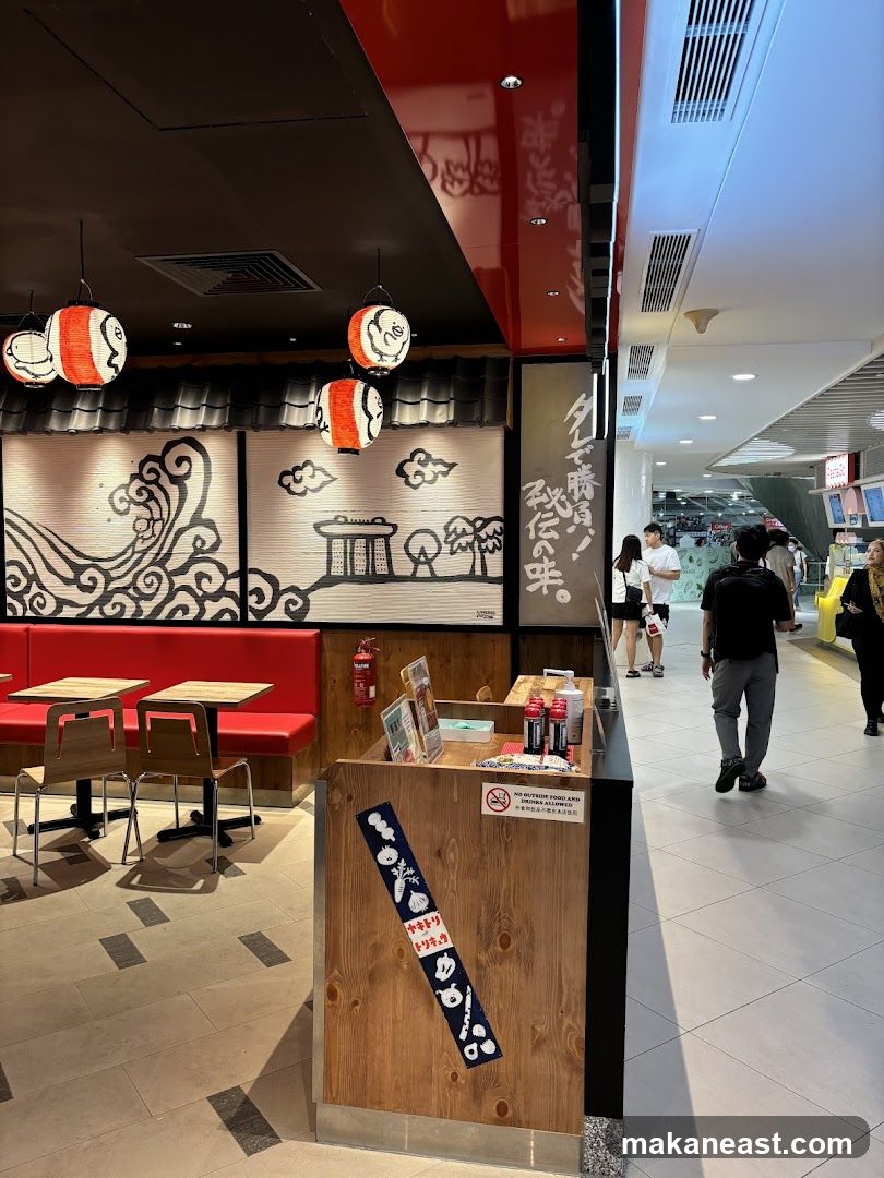 Restaurant Interior with Japanese Decor