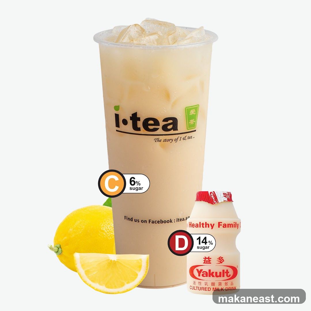 I-tea Drink with Yakult and Lemon