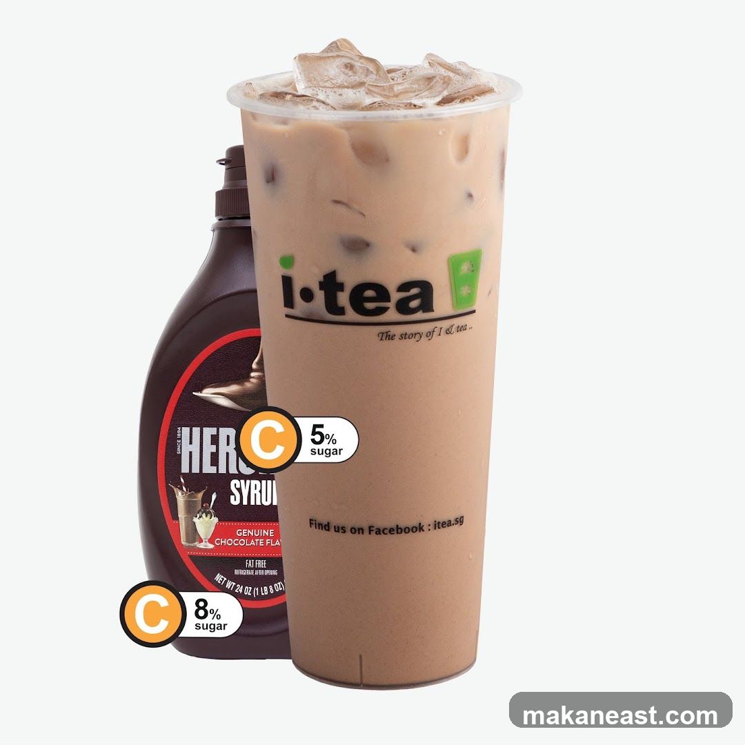 I-tea Chocolate Drink with Hershey's Syrup