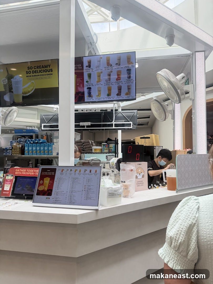 Bubble Tea Shop Counter