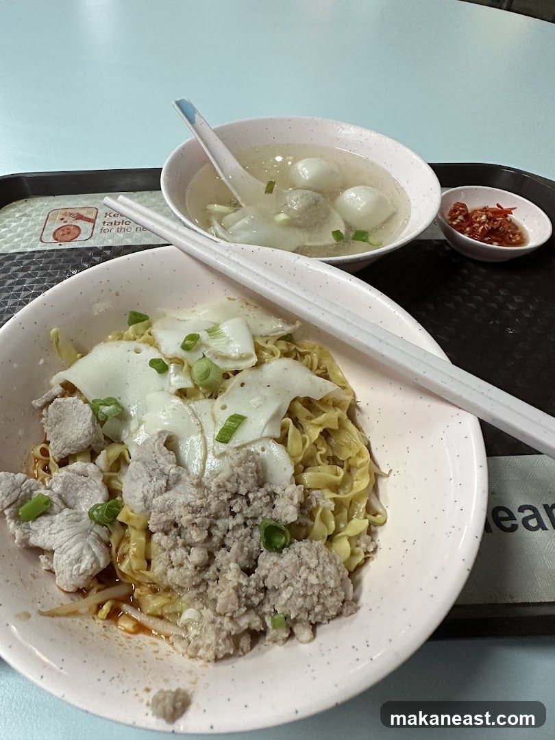 Noodles with Pork and Fish Balls