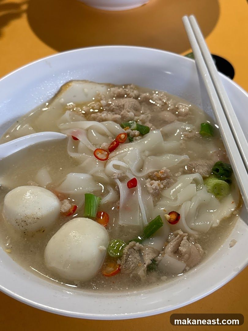 Noodle Soup with Fish Balls
