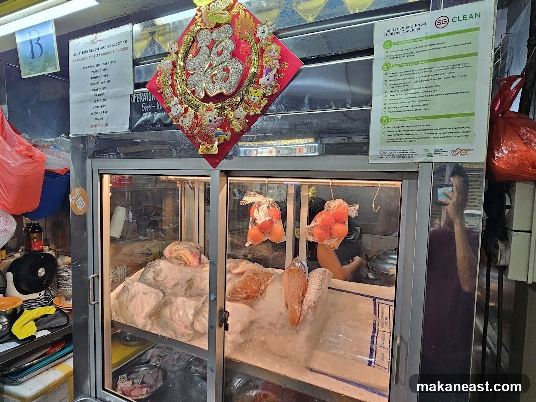 Seafood Stall Display
