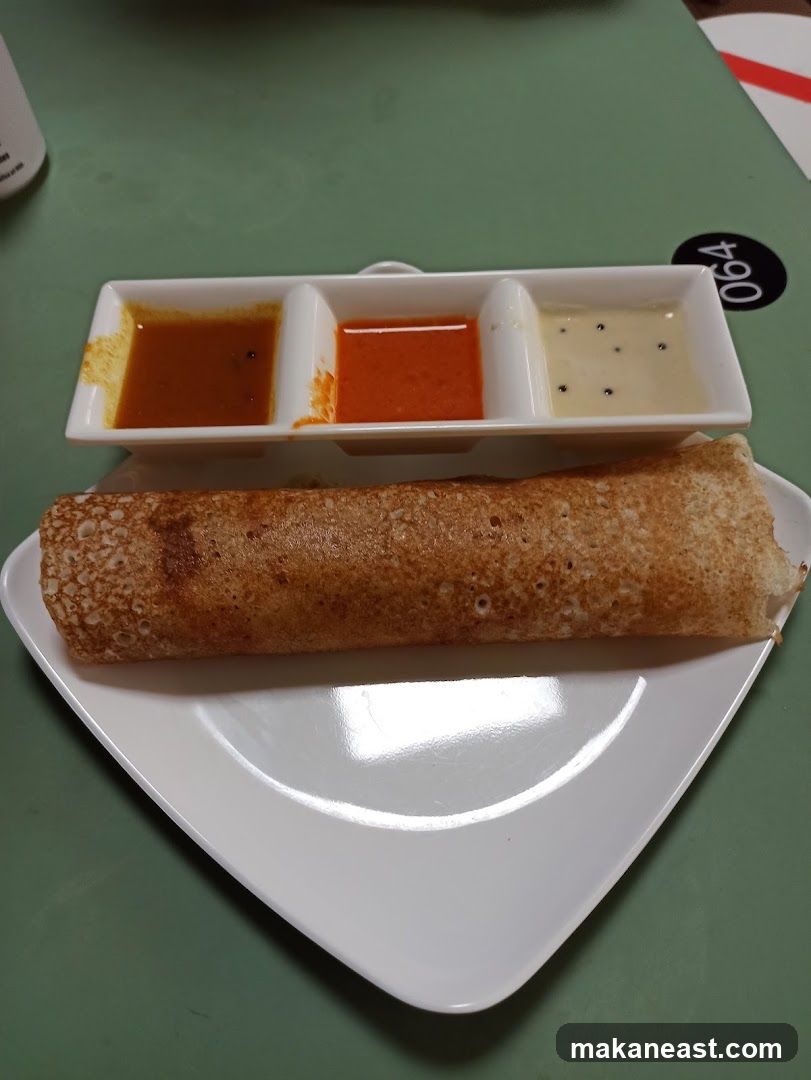 Dosa with Chutneys