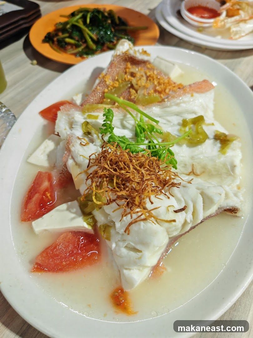 Steamed Fish with Tofu and Tomatoes