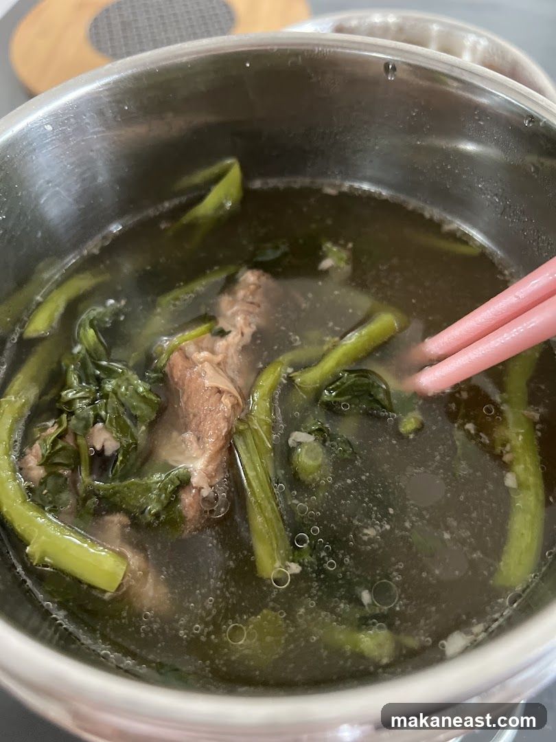 Soup with Meat and Greens