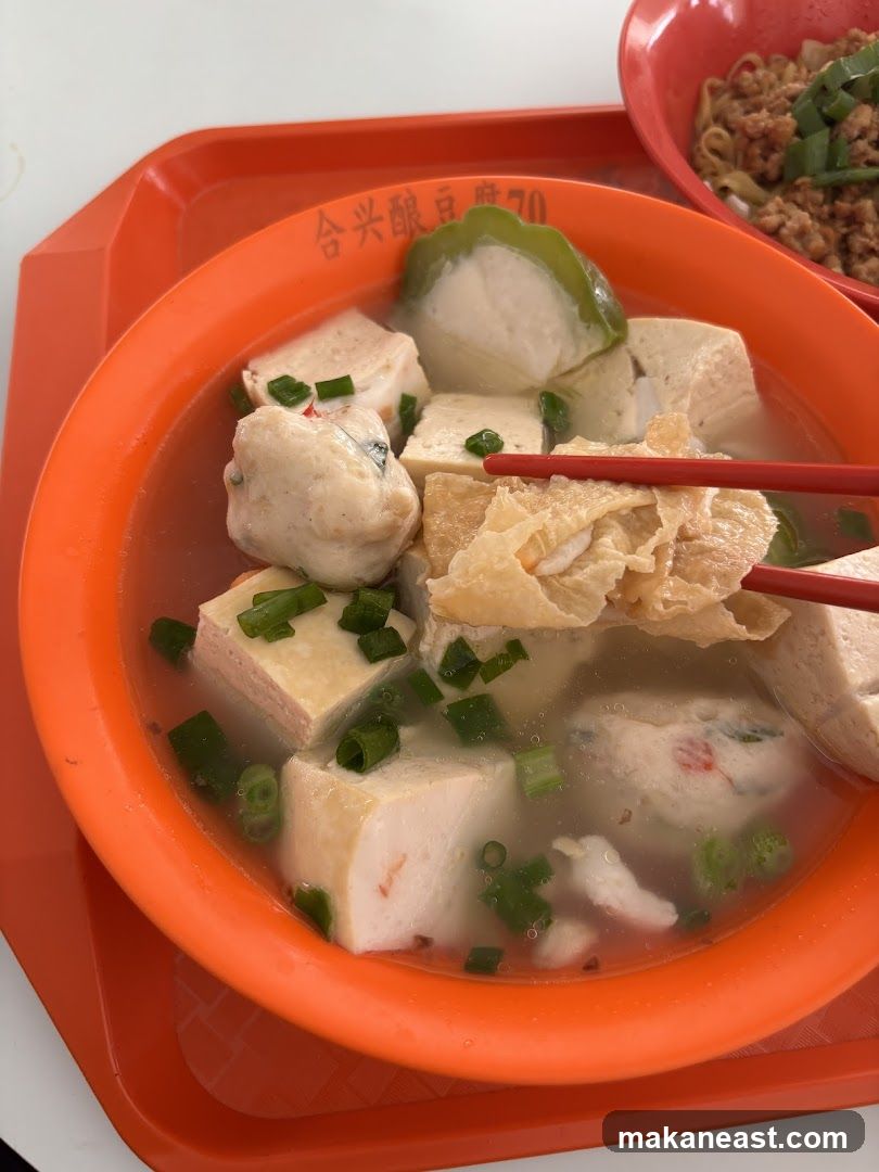 Tofu and Fish Ball Soup
