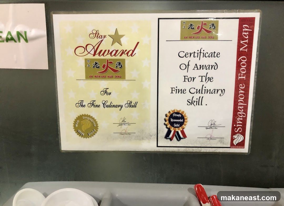 Culinary Award Certificates