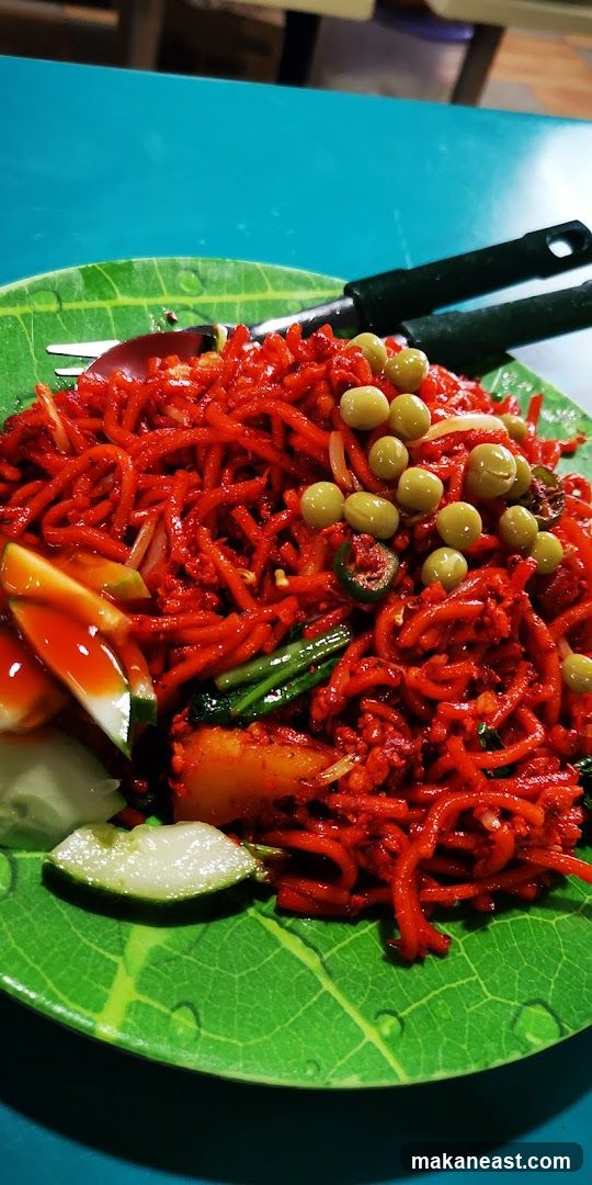 Spicy Noodles with Peas and Cucumber