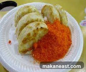 Fried dumplings with orange seasoning