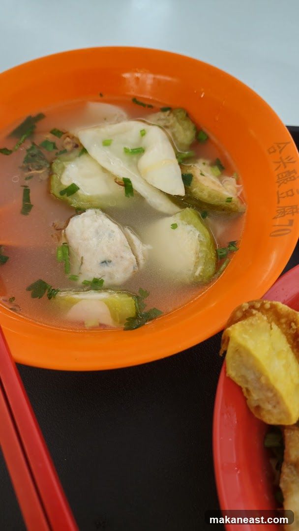 Soup with Meatballs and Bitter Gourd