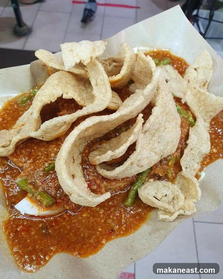 Spicy Peanut Sauce Dish with Crackers
