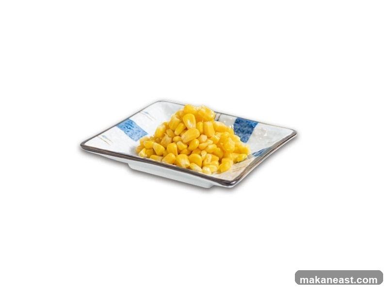 Corn Kernels on a Plate