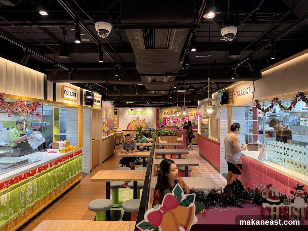 Interior of a food establishment