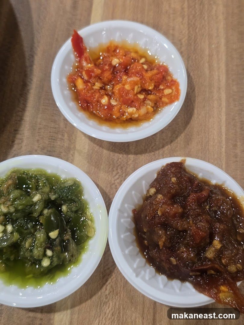 Three Chili Sauces