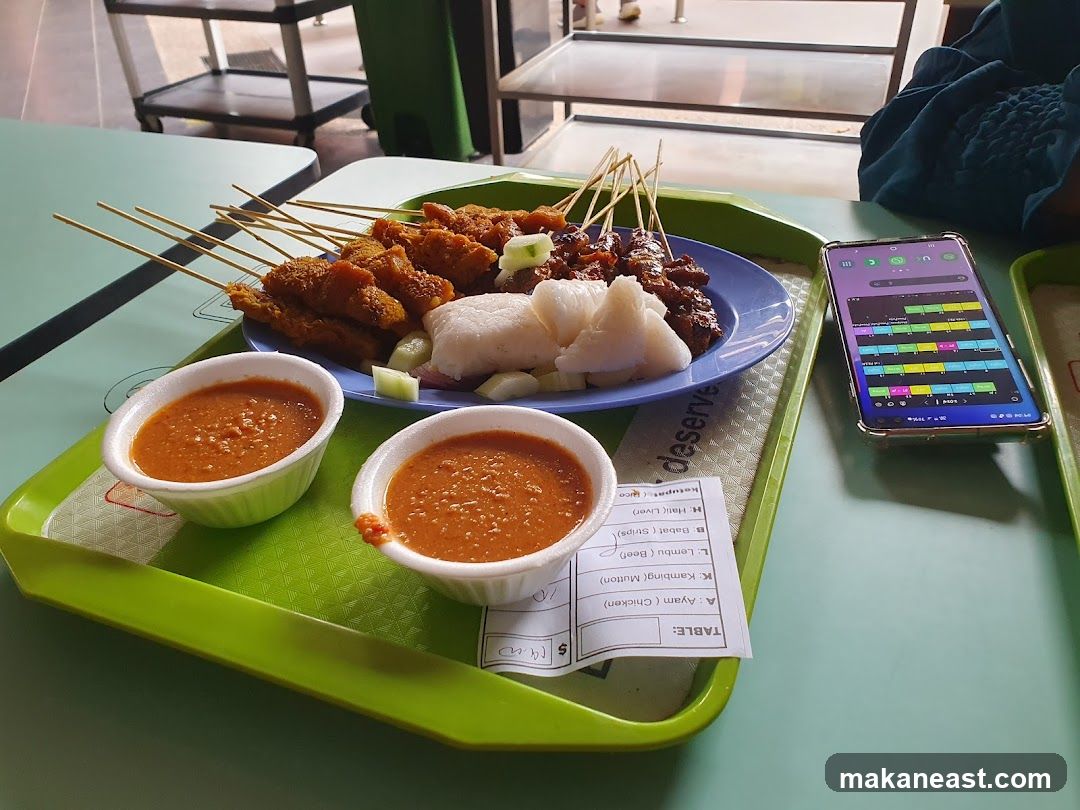 Satay Platter with Peanut Sauce