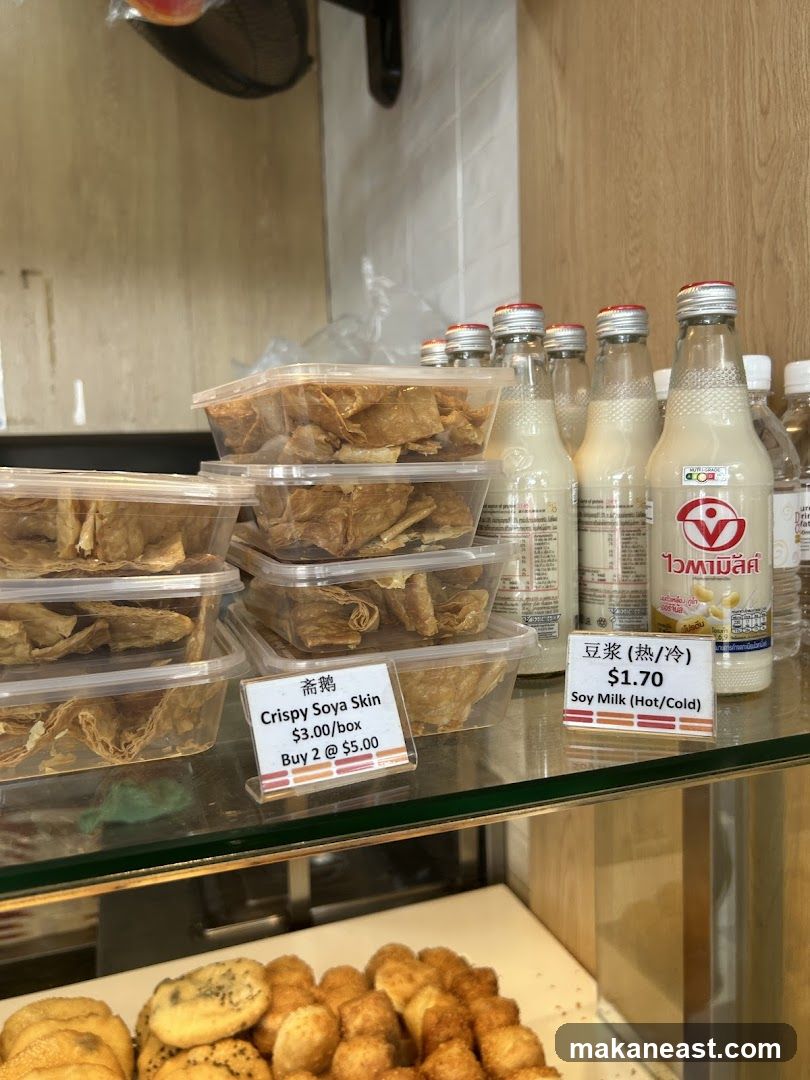 Crispy Soya Skin and Soy Milk