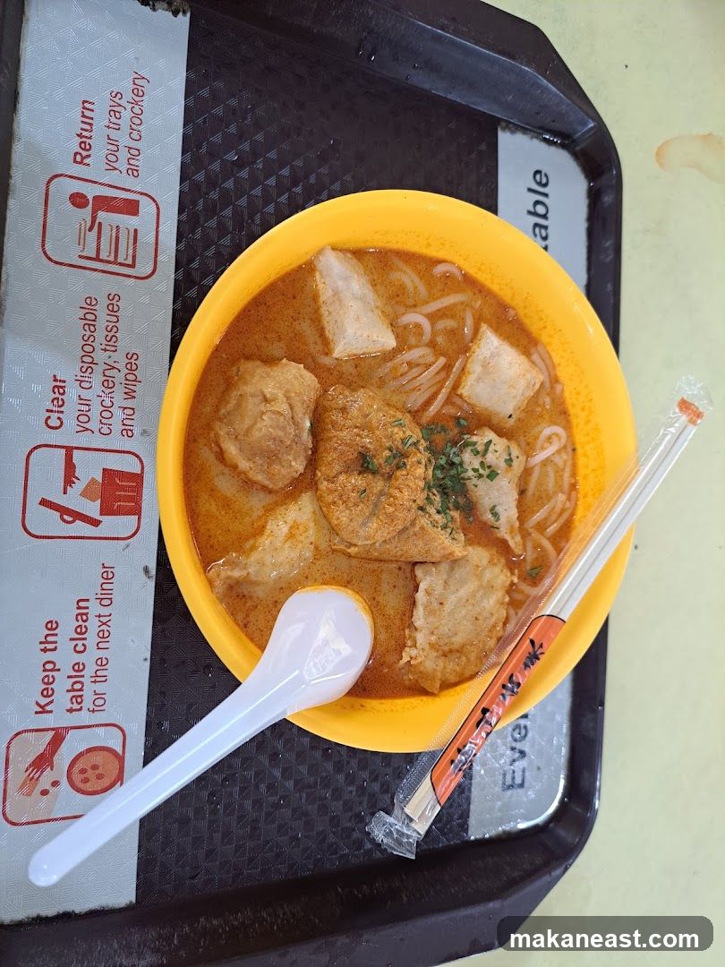 Laksa with Chopsticks and Spoon