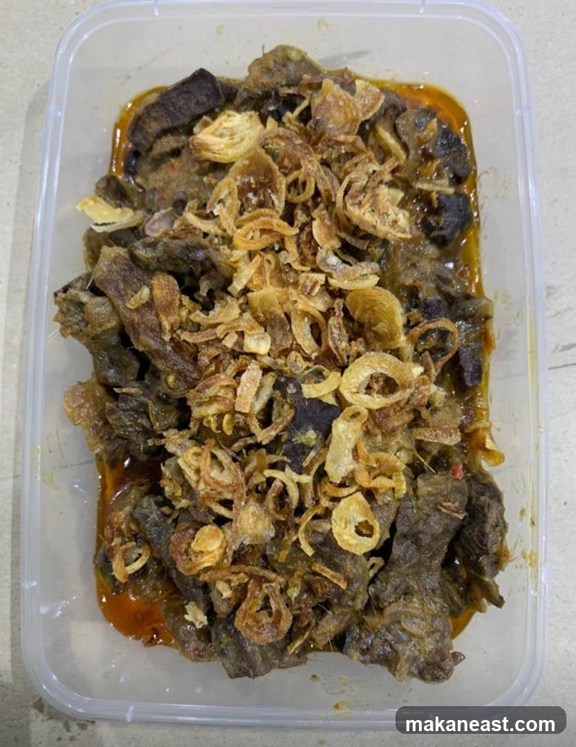 Beef Rendang in Container