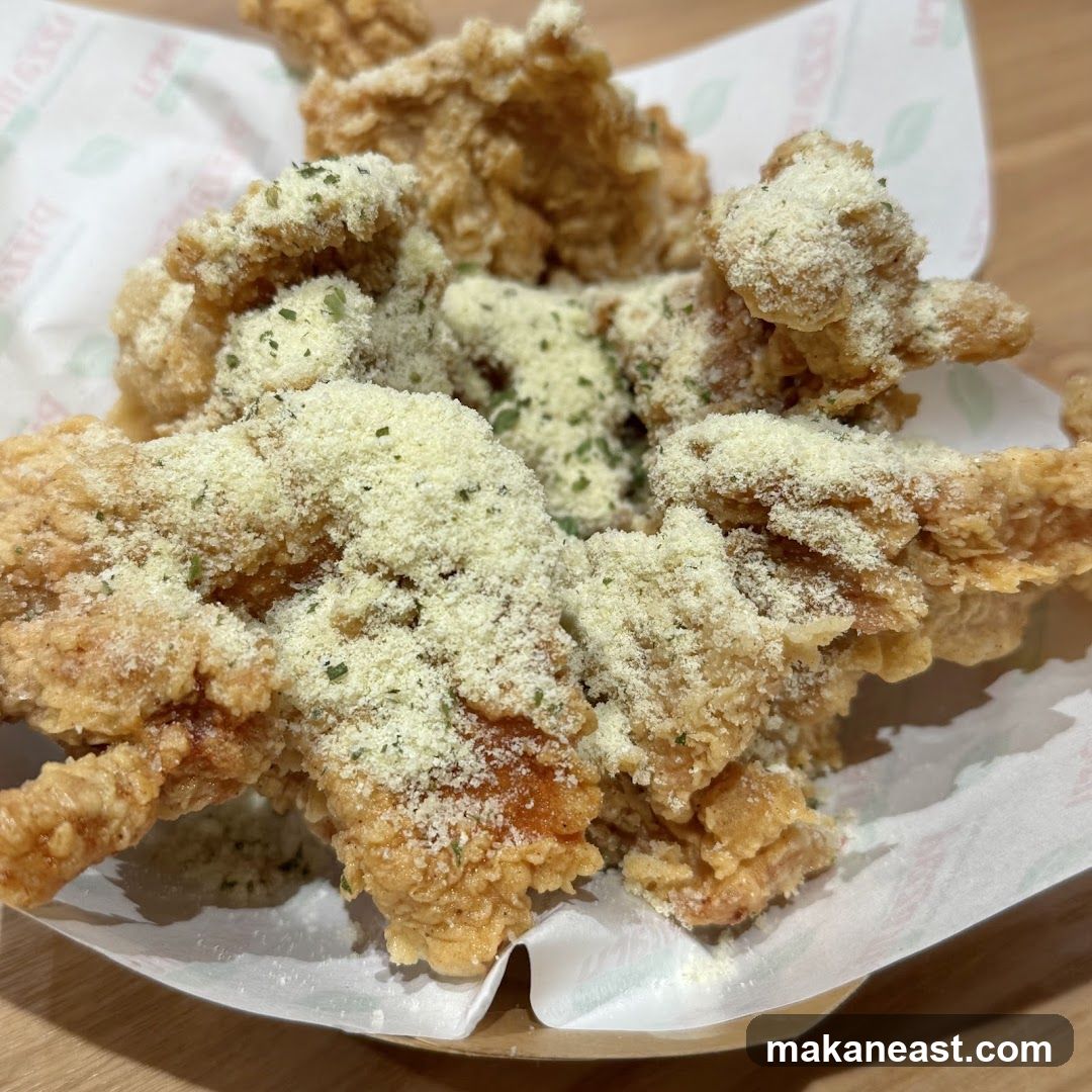 Fried Chicken Wings with Cheese and Herbs