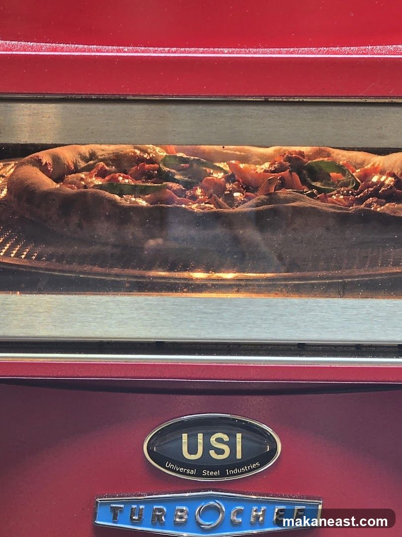 Pizza Baking in Oven