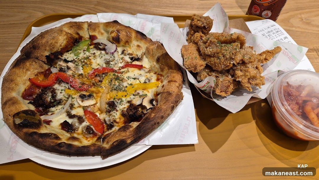 Pizza and Fried Chicken