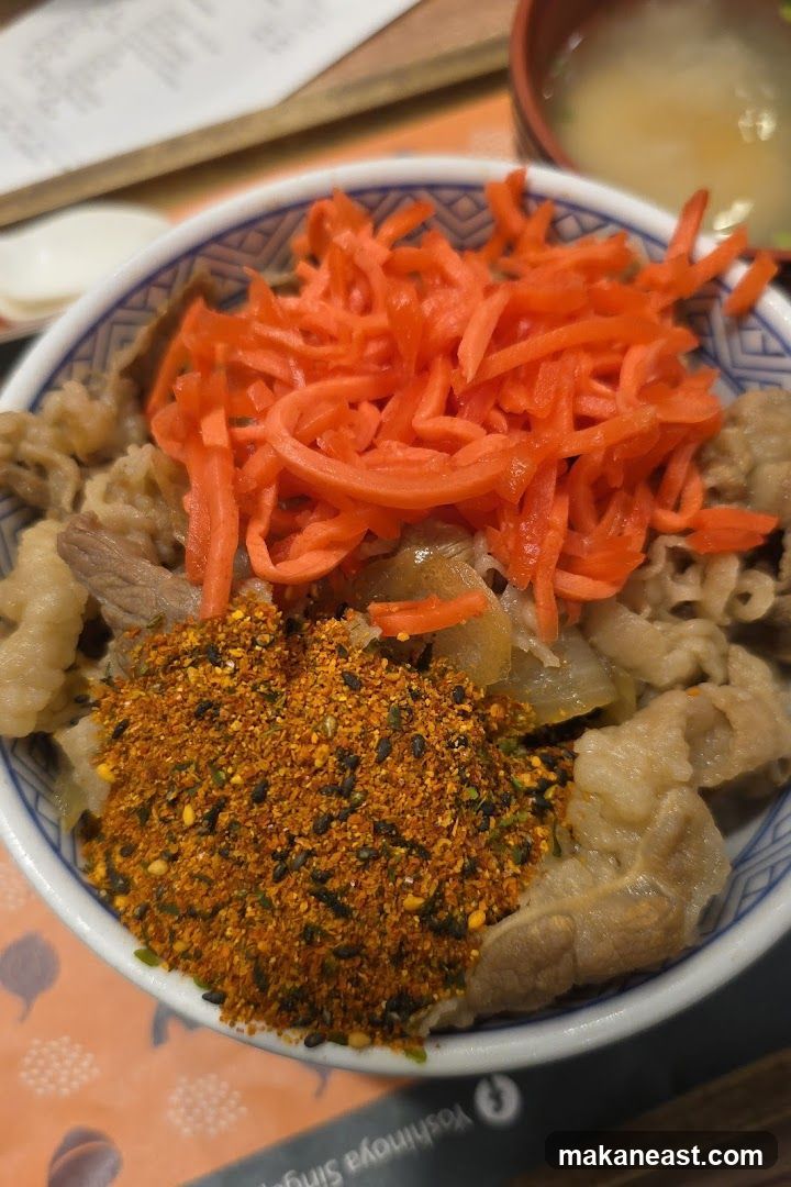 Beef Bowl with Toppings