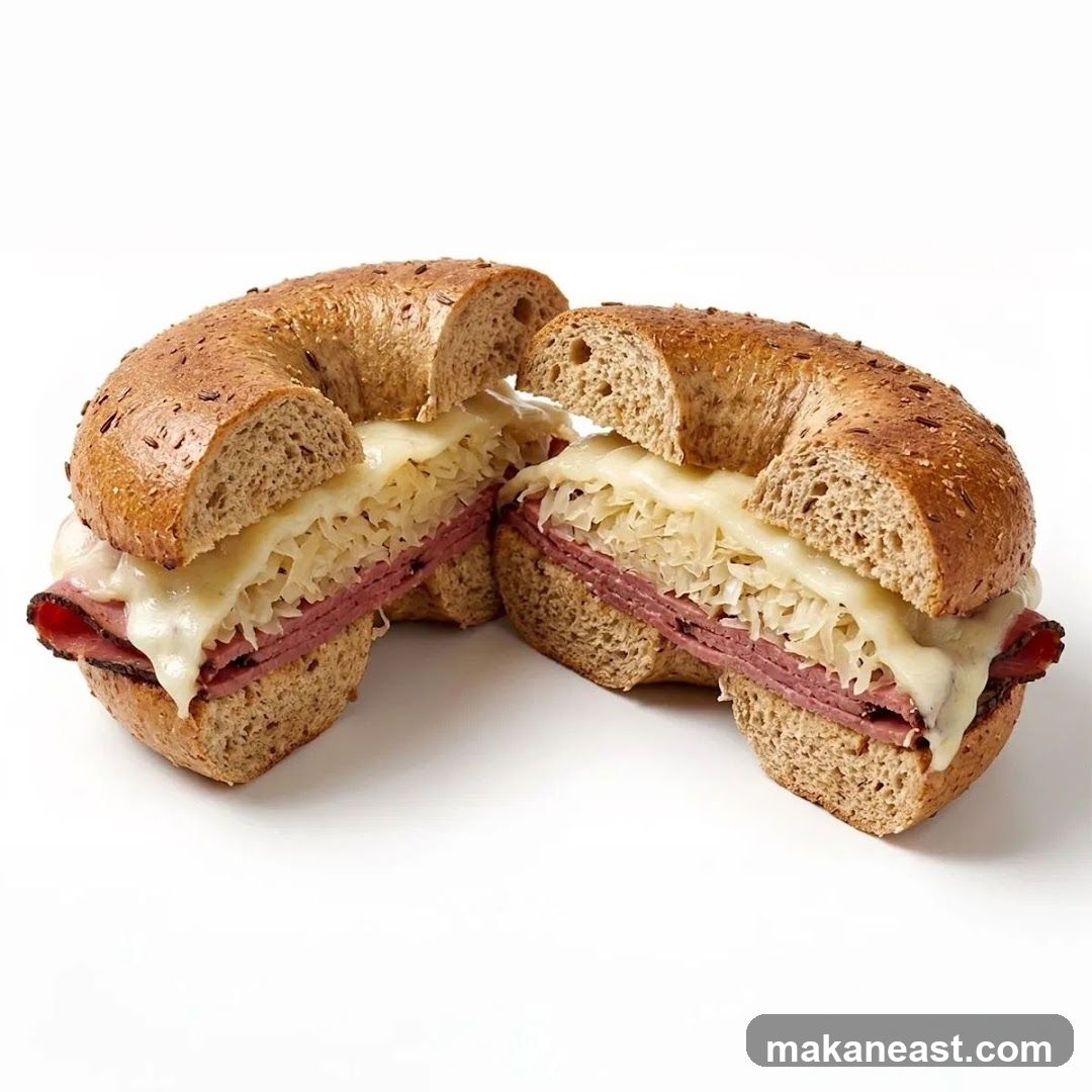 Reuben Bagel Sandwich