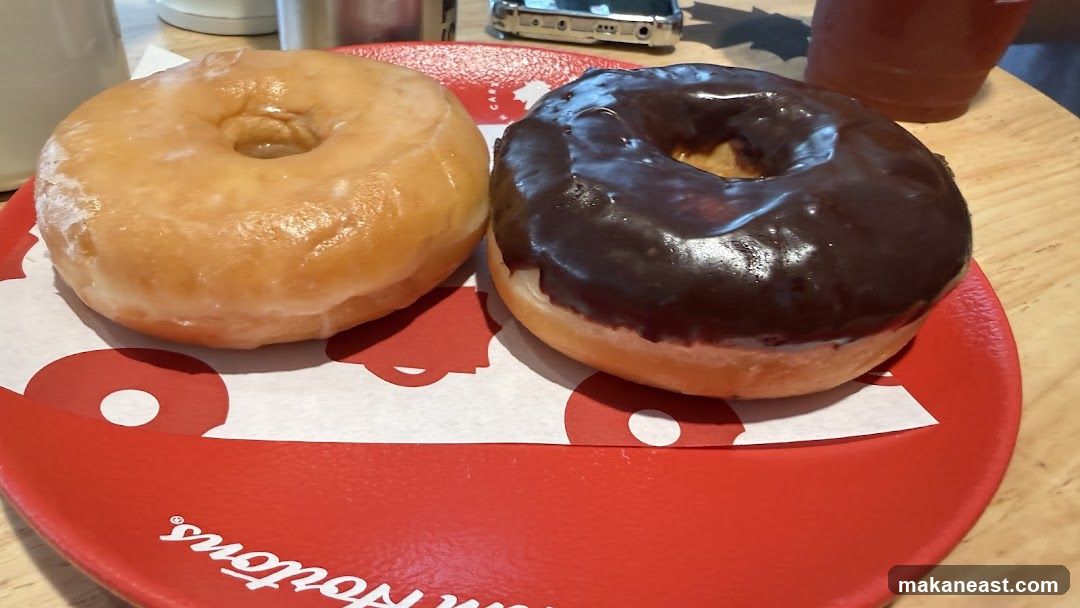 Two Donuts on a Plate