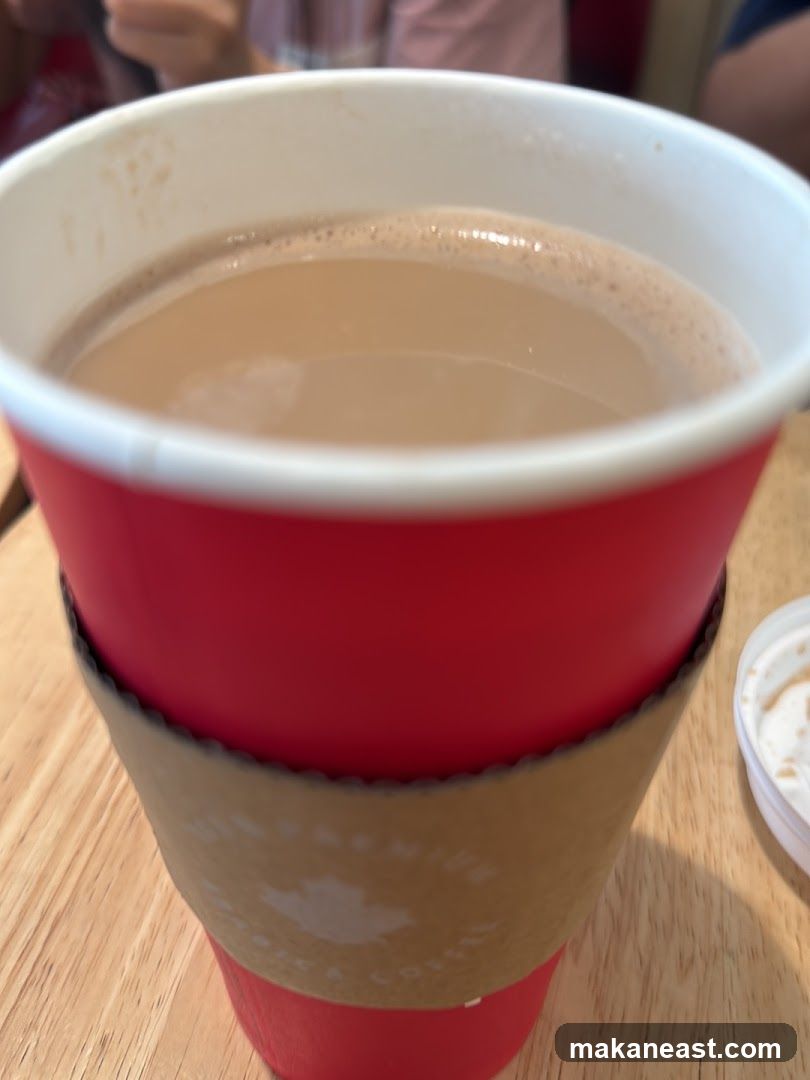 Hot Beverage in a Red Cup