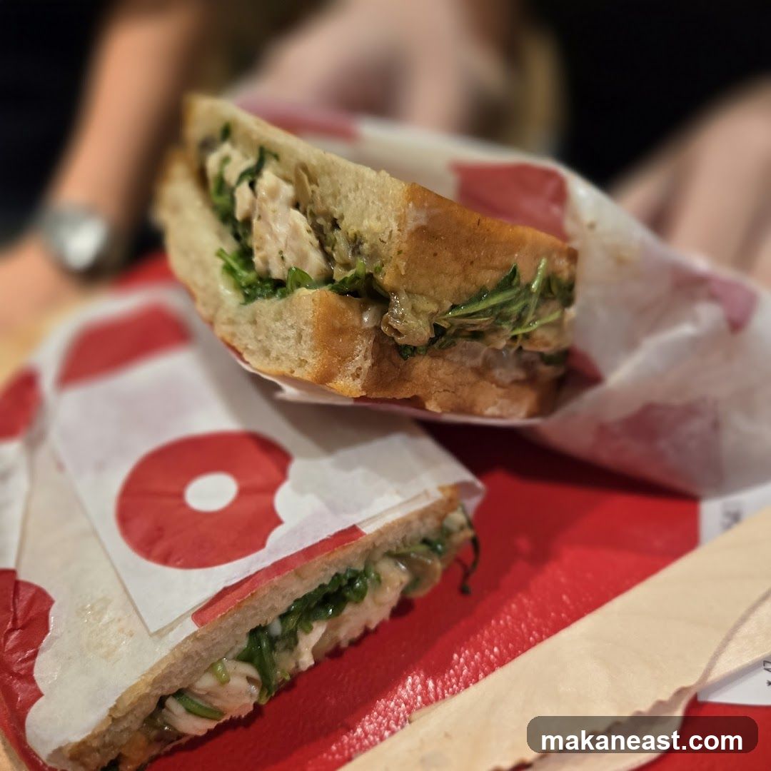 Chicken and Greens Sandwich