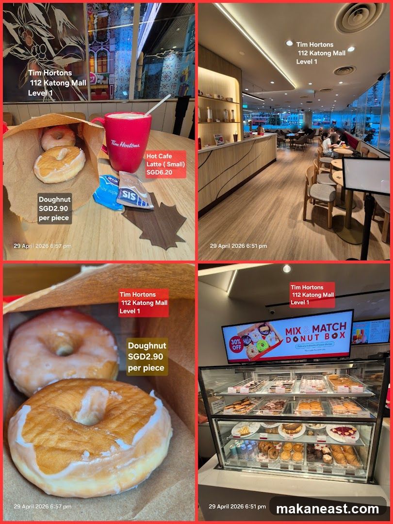 Tim Hortons interior and food