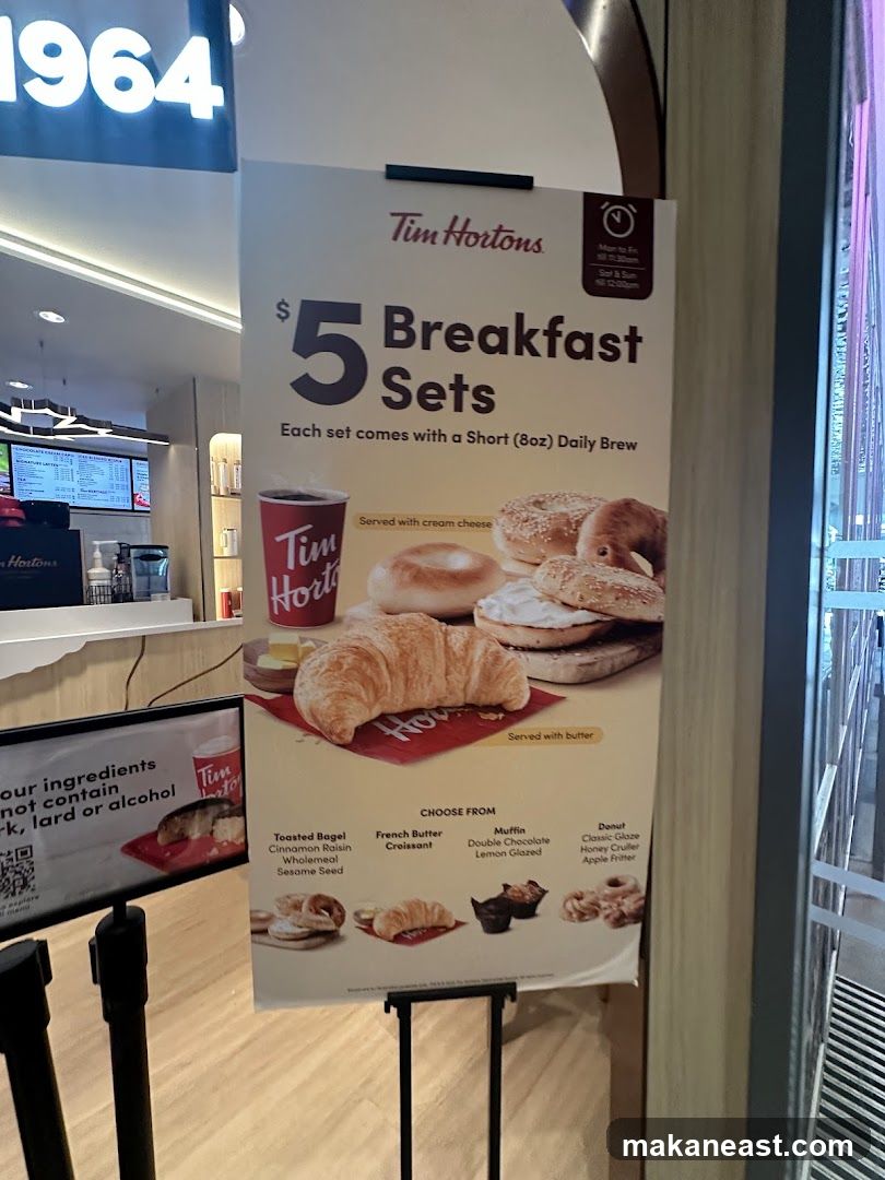 Tim Hortons Breakfast Sets