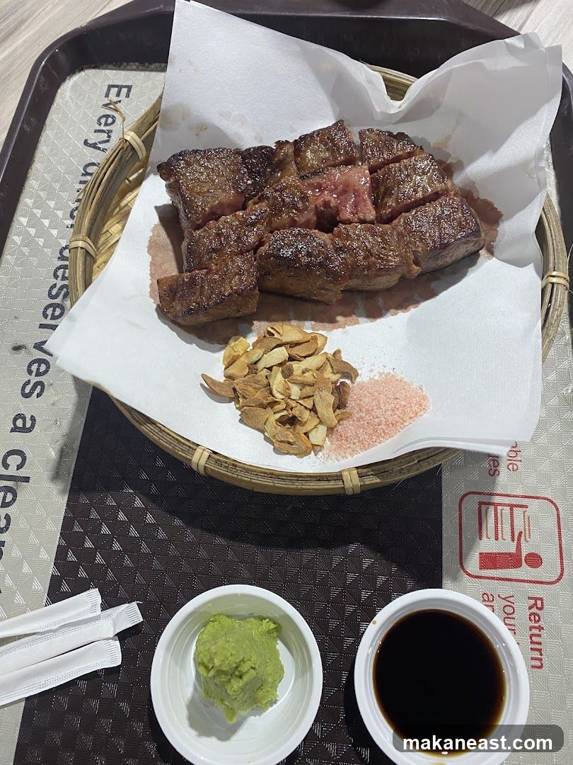 Sliced Steak with Condiments