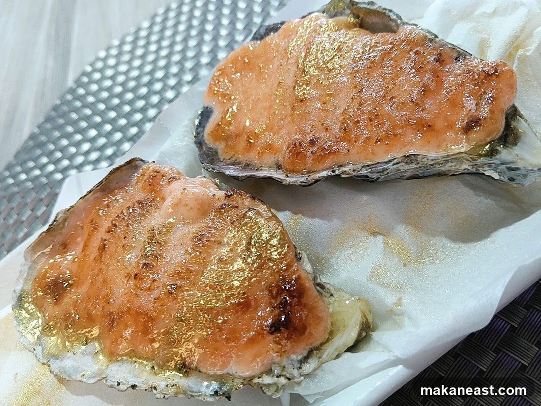 Baked Oysters with Salmon