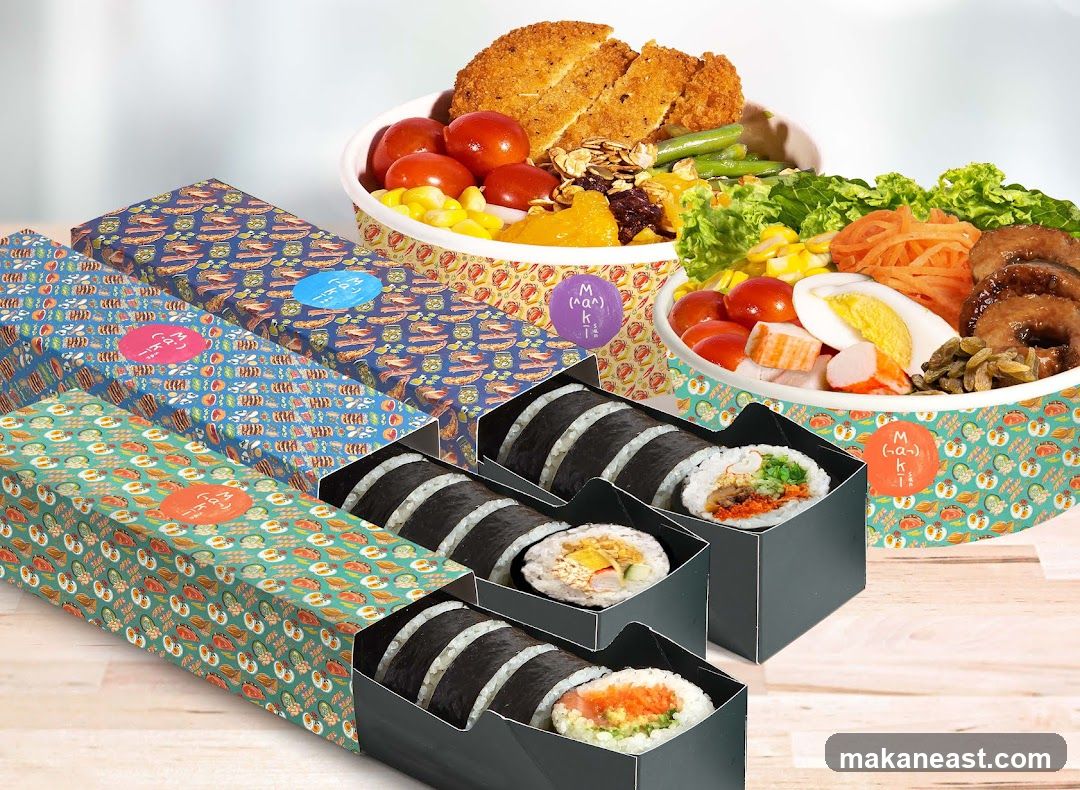 Maki Bowls and Sushi Rolls
