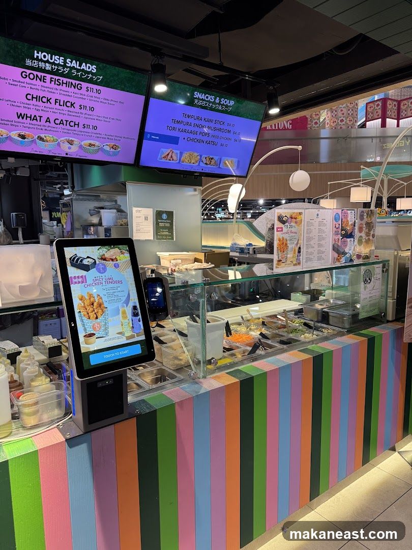 Food Counter with Digital Menu